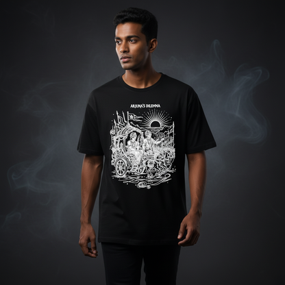 Arjuna's Dilemma Tee - Candid Walk, Moody Studio