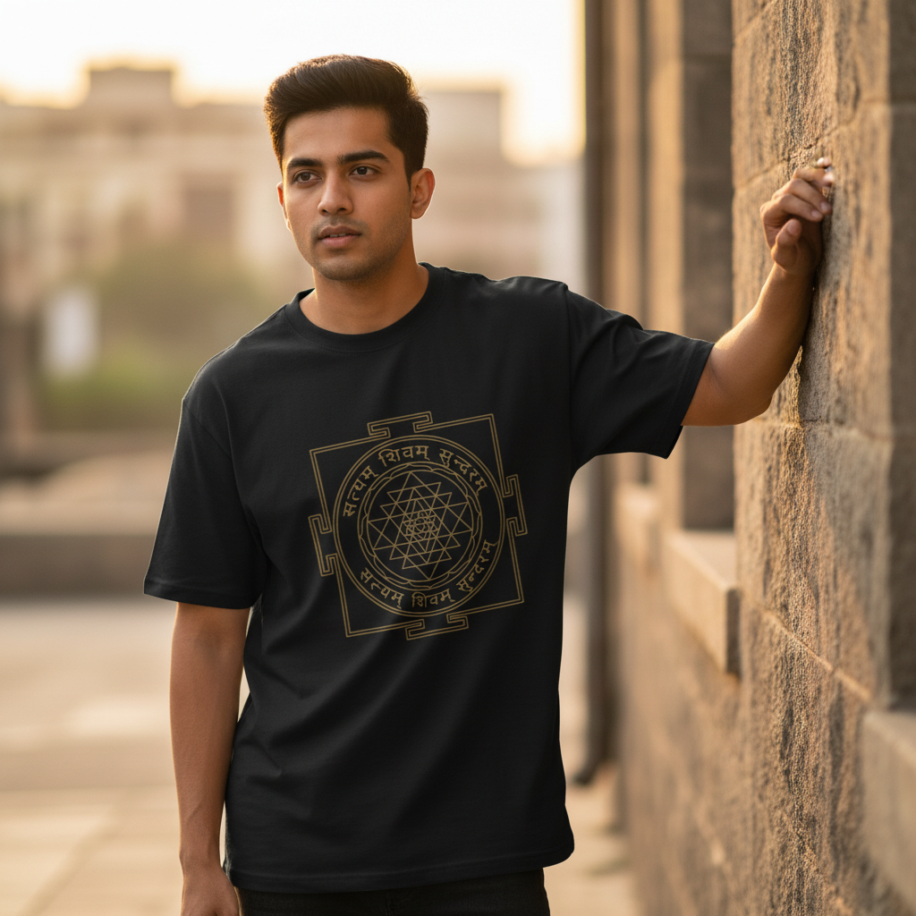 Sri Yantra Tee - Leaning Wall, Golden Hour