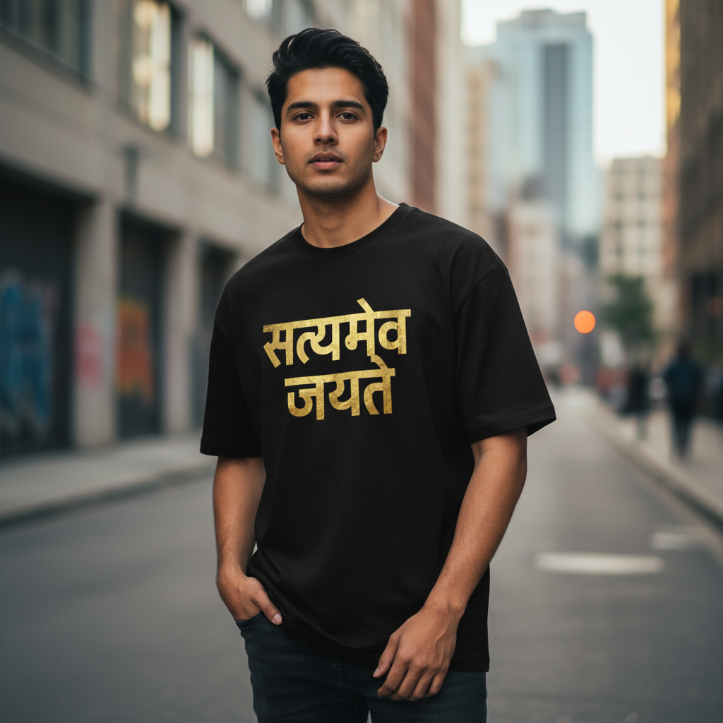 Satyamev Jayate Tee - Casual Urban Model