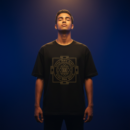 Sri Yantra Tee - Looking Upward, Indigo Studio