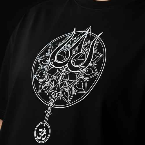 Trishul Tee - Print Detail Close-up