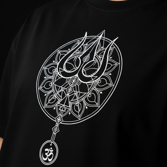 Trishul Tee - Print Detail Close-up